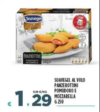 Deco Supermercati SOAVEGEL AL VOLO PANZEROTTINI POMODORO E MOZZARELLA G 250 offerta