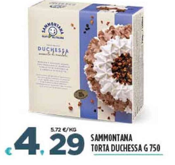Deco Supermercati SAMMONTANA TORTA DUCHESSA G 750 offerta