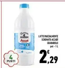 Conad City Granarolo latte parzialmente scremato accadi offerta