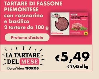 Tigros Tartare di fassone piemontese offerta