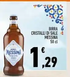 Conad City Messina birra cristalli di sale offerta