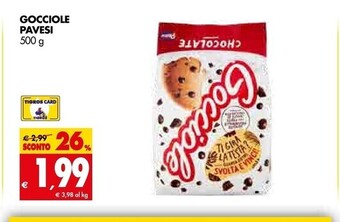 Tigros Pavesi gocciole offerta
