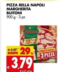 Tigros Buitoni pizza bella napoli margherita offerta
