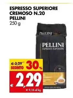 Tigros Pellini espresso superiore cremoso n.20 offerta