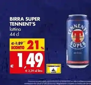 Tennent's birra super