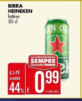 Tigros Heineken birra offerta