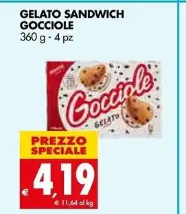 Tigros Gocciole - gelato sandwich offerta