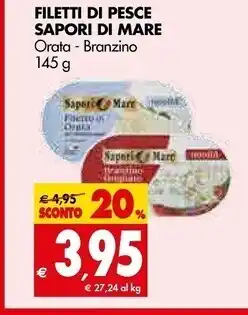 Tigros Sapori di mare filetti di pesce orata offerta