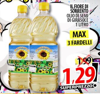 Il Genio Supermercato IL FIORE DI SORRENTO OLIO DI SEMI DI GIRASOLE 1 LITRO offerta