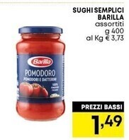 Pam Barilla sughi semplici offerta