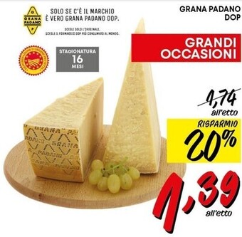 Pam Grana padano dop offerta