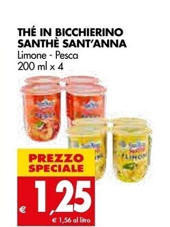Tigros Sant'anna the in bicchierino limone offerta