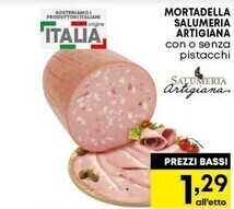 Pam Salumeria artigiana mortadella offerta