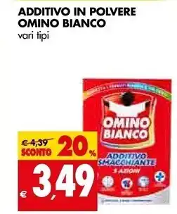 Tigros Omino bianco additivo in polvere offerta
