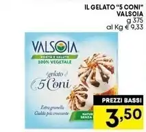 Pam Valsoia il gelato 5 coni offerta