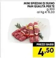 Pam Pam mini spiedini di suino offerta