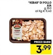 Pam Aia kebab di pollo offerta