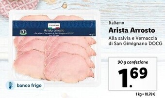 Lidl Italiamo arista arrosto offerta