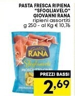 Pam Giovanni rana pasta fresca ripiena sfogliavelo offerta