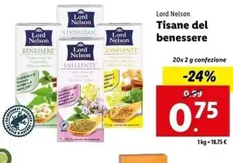 Lidl Lord nelson - tisane del benessere offerta