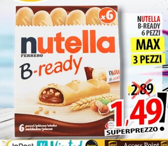 Il Genio Supermercato NUTELLA B-READY 6 PEZZI offerta