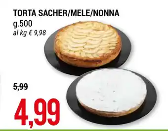 TORTA SACHER/MELE/NONNA g. 500