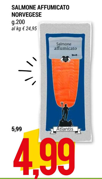 SALMONE AFFUMICATO NORVEGESE g. 200