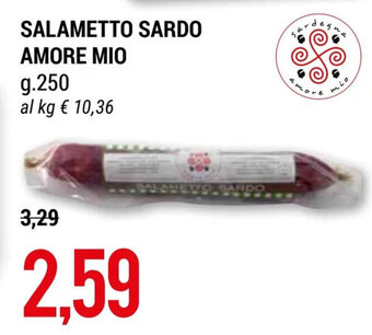 Hardis SALAMETTO SARDO AMORE MIO g.250 offerta
