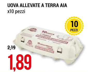 UOVA ALLEVATE A TERRA AIA x10 pezzi