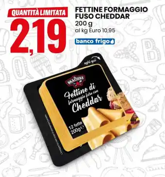 Eurospin IL BRACIERE FETTINE FORMAGGIO FUSO CHEDDAR 200 g offerta