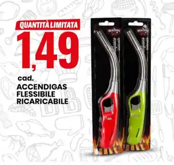 Eurospin IL BRACIERE ACCENDIGAS FLESSIBILE RICARICABILE offerta
