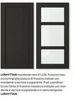 IKEA Lerhyttan Mordente Nero offerta