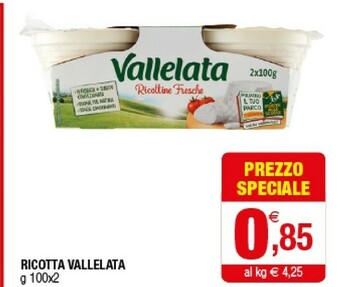 Iperal Vallelata Ricotta offerta