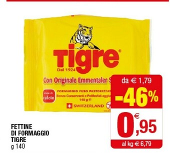 Iperal Tigre Fettine Di Formaggio offerta