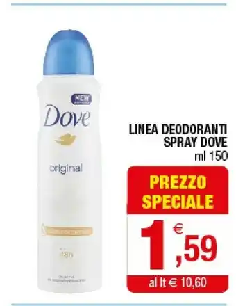 Iperal Dove Linea Deodoranti Spray offerta