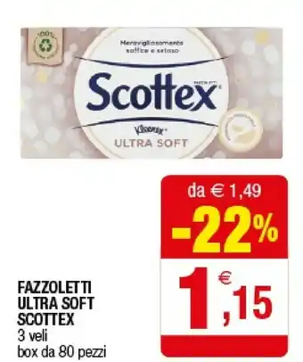 Iperal Scottex Fazzoletti Ultra Soft offerta