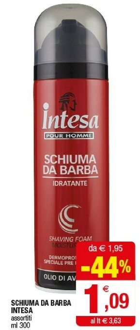 Iperal Intesa Schiuma Da Barba offerta