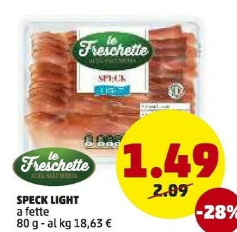 PENNY Le freschette Speck Light A Fette offerta