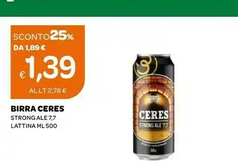 Ekom Ceres Birra Strong Ale offerta