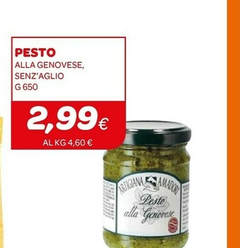 Ekom Pesto Alla Genovese Senz'aglio offerta