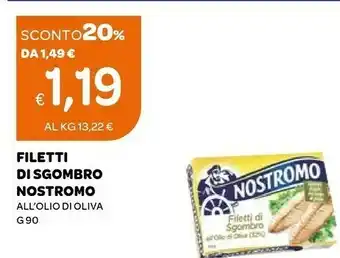 Ekom Nostromo Filetti Di Sgombro All'olio Di Oliva offerta