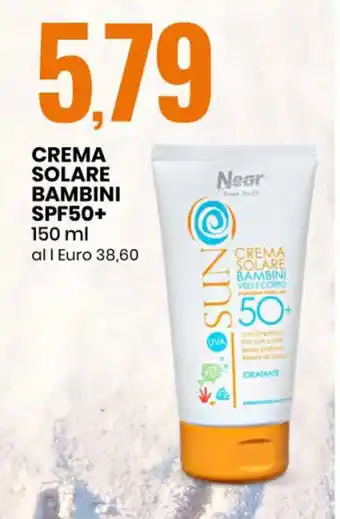 Eurospin CREMA SOLARE BAMBINI SPF50+ 150 ml offerta