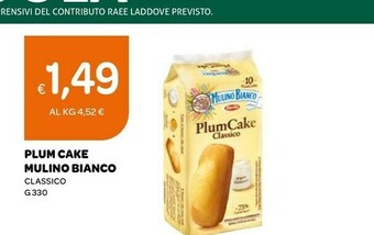Ekom Mulino Bianco PlumCake Classico 330 G(ml) offerta