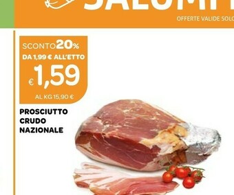 Ekom Prosciutto Crudo Nazionale offerta