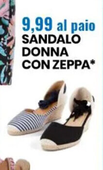 Eurospin SANDALO DONNA CON ZEPPA offerta