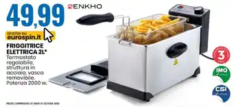 Eurospin ENKHO FRIGGITRICE ELETTRICA 2L offerta