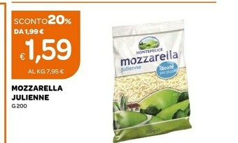 Ekom Montefelice Mozzarella Julienne 200 G(ml) offerta