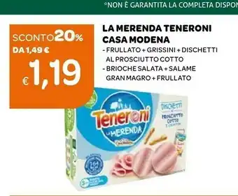 Ekom Casa Modena Teneroni La Merenda Equilibrata 170 G(ml) offerta