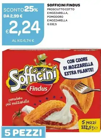 Ekom Findus Sofficini Pomodoro Più Mozzarella 332.5 G(ml) offerta