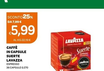 Ekom Lavazza Caffe In Capsule Suerte offerta
